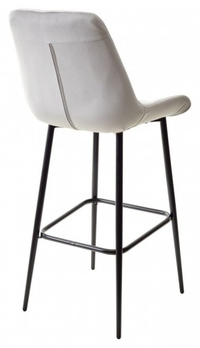 Барный стул ХОФМАН, цвет H-09 Светло-серый, велюр / черный каркас М-City в Магнитогорске - magnitogorsk.ok-mebel.com | фото 6