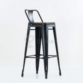 Барный стул N-238 Tolix Wood style Черный в Магнитогорске - magnitogorsk.ok-mebel.com | фото 5