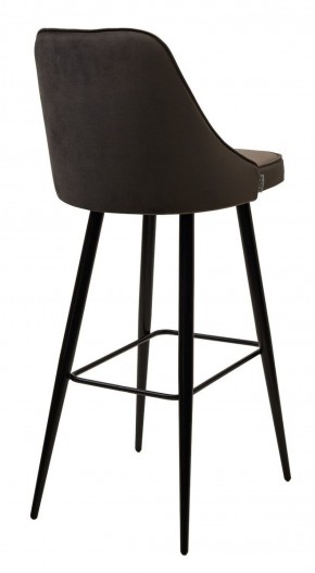 Барный стул NEPAL-BAR ГРАФИТ #14, велюр/ черный каркас (H=78cm) М-City в Магнитогорске - magnitogorsk.ok-mebel.com | фото 3