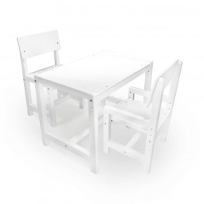 Детский растущий комплект стол и два стула  Я САМ "Лофт" (Белый, Белый) в Магнитогорске - magnitogorsk.ok-mebel.com | фото