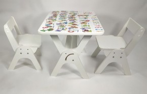 Детский растущий стол-парта и два стула Я САМ "Умка-Дуо" (Алфавит) в Магнитогорске - magnitogorsk.ok-mebel.com | фото