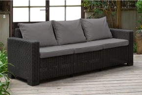 Диван Калифорния 3-х местный (California 3 Sofa), графит в Магнитогорске - magnitogorsk.ok-mebel.com | фото