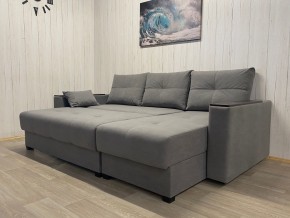 Диван угловой Комфорт-3 (НПБ+МДФ) велюр Galaxy Lite 26 в Магнитогорске - magnitogorsk.ok-mebel.com | фото 3