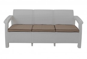 Диван Yalta Premium Sofa 3 Set (Ялта) белый (+подушки под спину) в Магнитогорске - magnitogorsk.ok-mebel.com | фото 2