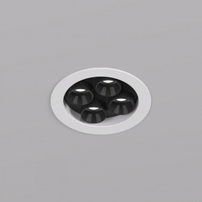DK2510-WB Встраиваемый светильник SPACE со светодиодом d65 220V 8W 38° 4000К IP20 белый/черный алюминий в Магнитогорске - magnitogorsk.ok-mebel.com | фото