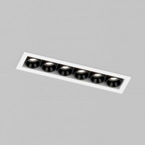 DK2514-WB Встраиваемый светильник SPACE со светодиодом L126mm 220V 10W 38° 4000К IP20 белый/черный алюминий в Магнитогорске - magnitogorsk.ok-mebel.com | фото