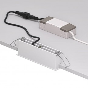 DK2514-WB Встраиваемый светильник SPACE со светодиодом L126mm 220V 10W 38° 4000К IP20 белый/черный алюминий в Магнитогорске - magnitogorsk.ok-mebel.com | фото 3