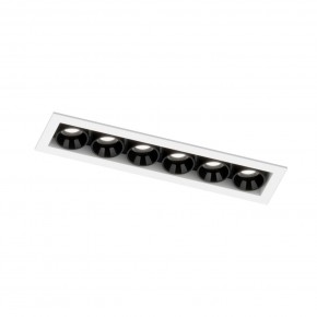 DK2514-WB Встраиваемый светильник SPACE со светодиодом L126mm 220V 10W 38° 4000К IP20 белый/черный алюминий в Магнитогорске - magnitogorsk.ok-mebel.com | фото 5
