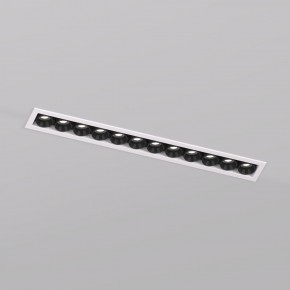 DK2515-WB Встраиваемый светильник SPACE со светодиодом L240mm 220V 20W 38° 4000К IP20 белый/черный алюминий в Магнитогорске - magnitogorsk.ok-mebel.com | фото