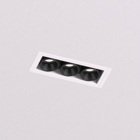 DK2530-WB Встраиваемый светильник SPACE со светодиодом под шпатлевку L69mm 220V 6W 38° 4000К IP20 белый/черный алюминий в Магнитогорске - magnitogorsk.ok-mebel.com | фото
