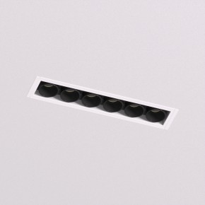 DK2531-WB Встраиваемый светильник SPACE со светодиодом под шпатлевку L126mm 220V 10W 38° 4000К IP20 белый/черный алюминий в Магнитогорске - magnitogorsk.ok-mebel.com | фото 2