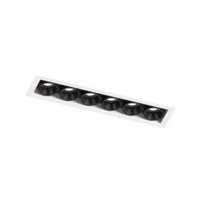 DK2531-WB Встраиваемый светильник SPACE со светодиодом под шпатлевку L126mm 220V 10W 38° 4000К IP20 белый/черный алюминий в Магнитогорске - magnitogorsk.ok-mebel.com | фото 6