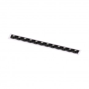 DK2532-WB Встраиваемый светильник SPACE со светодиодом под шпатлевку L240mm 220V 20W 38° 4000К IP20 белый/черный алюминий в Магнитогорске - magnitogorsk.ok-mebel.com | фото 5