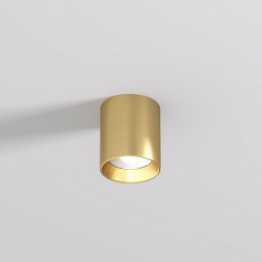 DK2610-SB Накладной светильник SHINE TUBE со светодиодом, D70*H80, IP20, 3000К, 10W, RA?90, сатинированная латунь, алюминий в Магнитогорске - magnitogorsk.ok-mebel.com | фото