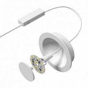 DK2700-WH Встраиваемый светильник, IP 20, 7 Вт, LED 3000, белый, алюминий в Магнитогорске - magnitogorsk.ok-mebel.com | фото 4
