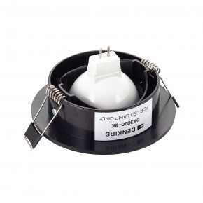 DK3020-BK Встраиваемый светильник, IP 20, 10 Вт, GU5.3, LED, черный, пластик в Магнитогорске - magnitogorsk.ok-mebel.com | фото 3
