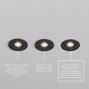 DK3020-BK Встраиваемый светильник, IP 20, 10 Вт, GU5.3, LED, черный, пластик в Магнитогорске - magnitogorsk.ok-mebel.com | фото 5
