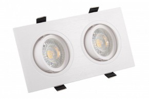 DK3022-WH Встраиваемый светильник, IP 20, 10 Вт, GU5.3, LED, белый, пластик в Магнитогорске - magnitogorsk.ok-mebel.com | фото