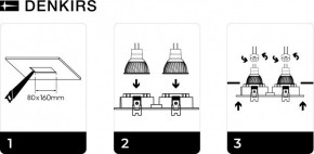 DK3022-WH Встраиваемый светильник, IP 20, 10 Вт, GU5.3, LED, белый, пластик в Магнитогорске - magnitogorsk.ok-mebel.com | фото 6