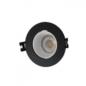 DK3061-BK+WH Встраиваемый светильник, IP 20, 10 Вт, GU5.3, LED, черный/белый, пластик в Магнитогорске - magnitogorsk.ok-mebel.com | фото