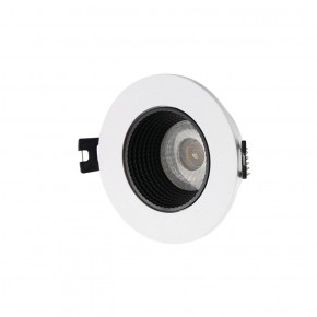 DK3061-WH+BK Встраиваемый светильник, IP 20, 10 Вт, GU5.3, LED, белый/черный, пластик в Магнитогорске - magnitogorsk.ok-mebel.com | фото