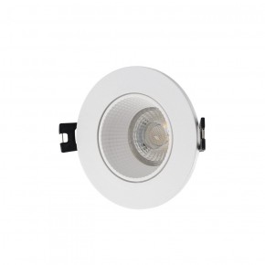 DK3061-WH Встраиваемый светильник, IP 20, 10 Вт, GU5.3, LED, белый/белый, пластик в Магнитогорске - magnitogorsk.ok-mebel.com | фото