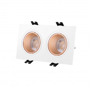 DK3072-WBR Встраиваемый светильник, IP 20, 10 Вт, GU5.3, LED, белый/бронзовый, пластик в Магнитогорске - magnitogorsk.ok-mebel.com | фото