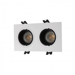 DK3072-WH+BK Встраиваемый светильник, IP 20, 10 Вт, GU5.3, LED, белый/черный, пластик в Магнитогорске - magnitogorsk.ok-mebel.com | фото