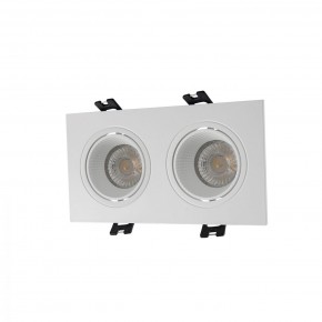 DK3072-WH Встраиваемый светильник, IP 20, 10 Вт, GU5.3, LED, белый/белый, пластик в Магнитогорске - magnitogorsk.ok-mebel.com | фото