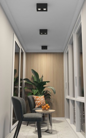 DK3085-BK+CH Светильник накладной IP 20, 10 Вт, GU5.3, LED, черный/хром, пластик в Магнитогорске - magnitogorsk.ok-mebel.com | фото 2