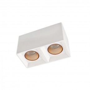 DK3085-WH+BR Светильник накладной IP 20, 10 Вт, GU5.3, LED, белый/бронзовый, пластик в Магнитогорске - magnitogorsk.ok-mebel.com | фото