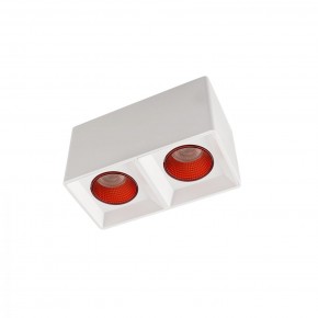 DK3085-WH+RD Светильник накладной IP 20, 10 Вт, GU5.3, LED, белый/красный, пластик в Магнитогорске - magnitogorsk.ok-mebel.com | фото