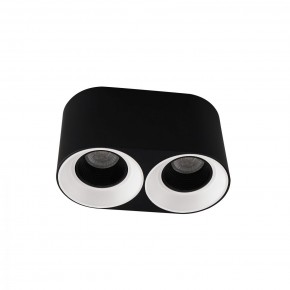 DK3096-BW+BK Светильник накладной IP 20, 10 Вт, GU5.3, LED, черно-белый/черный, пластик в Магнитогорске - magnitogorsk.ok-mebel.com | фото