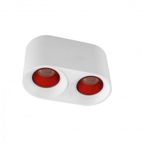 DK3096-WH+RD Светильник накладной IP 20, 10 Вт, GU5.3, LED, белый/красный, пластик в Магнитогорске - magnitogorsk.ok-mebel.com | фото