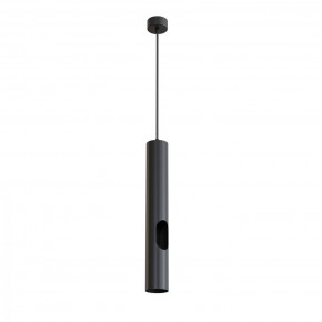 DK4045-BK Подвесной светильник, с декоративным вырезом, IP 20, до 15 Вт, LED, GU10, черный, алюминий в Магнитогорске - magnitogorsk.ok-mebel.com | фото