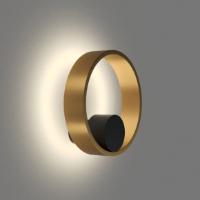 DK5060-BK+SG Бра ORBIT, IP20, 3000К, LED, 10 Вт, черный + сатинированное золото, алюминий в Магнитогорске - magnitogorsk.ok-mebel.com | фото 3