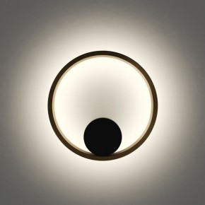 DK5060-BK+SG Бра ORBIT, IP20, 3000К, LED, 10 Вт, черный + сатинированное золото, алюминий в Магнитогорске - magnitogorsk.ok-mebel.com | фото 4