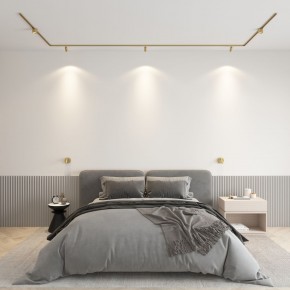 DK5072-SB Бра SHINE WALL со светодиодом, D104*H68, IP20, 3000К, 3W, RA?90, сатинированная латунь, алюминий в Магнитогорске - magnitogorsk.ok-mebel.com | фото 4