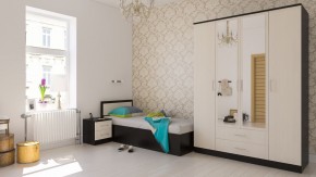Фиеста Кровать 0900, цвет венге/дуб лоредо, ШхГхВ 93,5х203,5х80 см., сп.м. 900х2000 мм., без матраса, основание есть в Магнитогорске - magnitogorsk.ok-mebel.com | фото 5