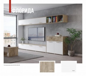 ФЛОРИДА Гостиная (модульная) дуб серый/белый в Магнитогорске - magnitogorsk.ok-mebel.com | фото