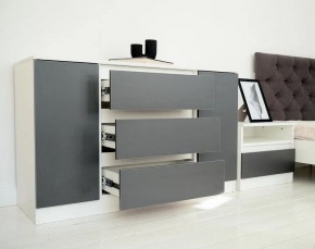 Комод 1200 Парус (Белый/Графит) в Магнитогорске - magnitogorsk.ok-mebel.com | фото 4