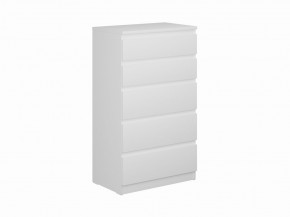 Комод КАСТОР с пятью ящиками, цвет белый в Магнитогорске - magnitogorsk.ok-mebel.com | фото