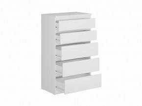 Комод КАСТОР с пятью ящиками, цвет белый в Магнитогорске - magnitogorsk.ok-mebel.com | фото 2