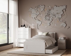 Комод КАСТОР с пятью ящиками, цвет белый в Магнитогорске - magnitogorsk.ok-mebel.com | фото 3