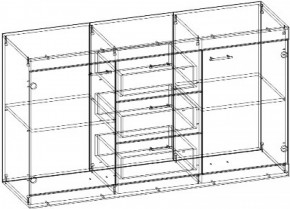 СОНАТА Комод КС-1500 (Дуб сонома/Дуб сакраменто) в Магнитогорске - magnitogorsk.ok-mebel.com | фото 2