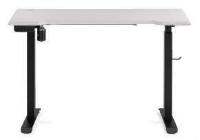 Компьютерный стол Маркос с механизмом подъема 120х75х75 белая шагрень / черный в Магнитогорске - magnitogorsk.ok-mebel.com | фото 3