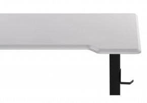 Компьютерный стол Маркос с механизмом подъема 120х75х75 белая шагрень / черный в Магнитогорске - magnitogorsk.ok-mebel.com | фото 8