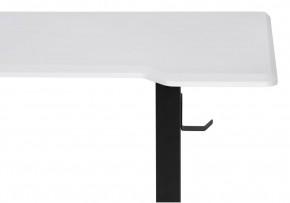 Компьютерный стол Маркос с механизмом подъема 140х80х75 белая шагрень / черный в Магнитогорске - magnitogorsk.ok-mebel.com | фото 6