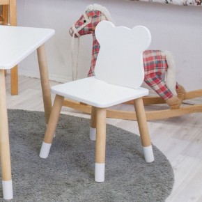 Комплект детской мебели стол и два стула Мишутка (Белый/Белый/Береза) в Магнитогорске - magnitogorsk.ok-mebel.com | фото 2