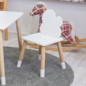Комплект детской мебели стол и два стула Облачко (Белый/Белый/Береза) в Магнитогорске - magnitogorsk.ok-mebel.com | фото 3